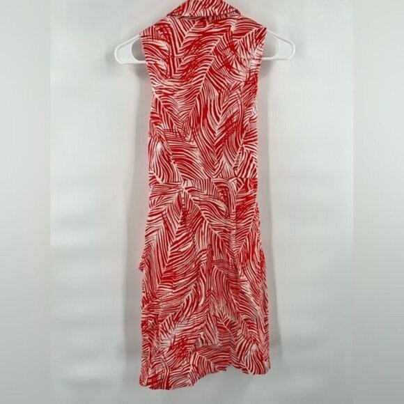Talbots Red and White Sleeveless Dress - Picture 4 of 10